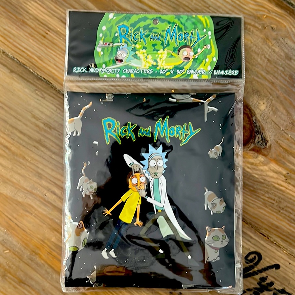 Rick and Morty Wall Banner (30" by 50") NEW/Package Never Opened
